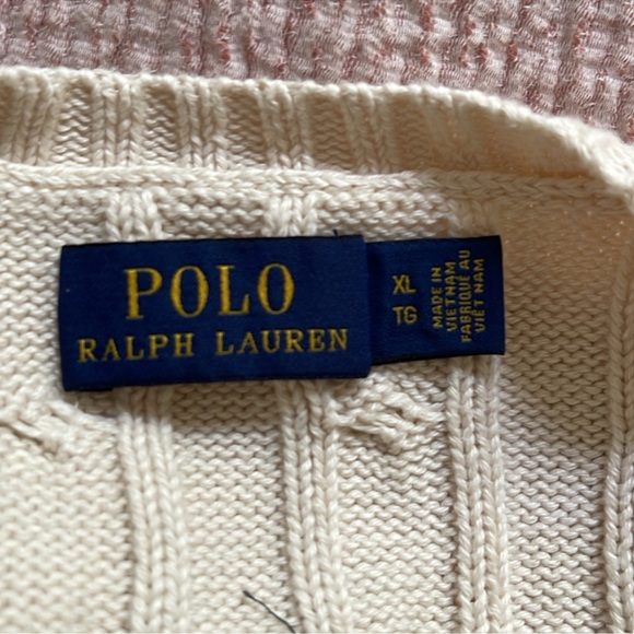 Ralph Lauren Polo Cream Sweater - Picture 2 of 2
